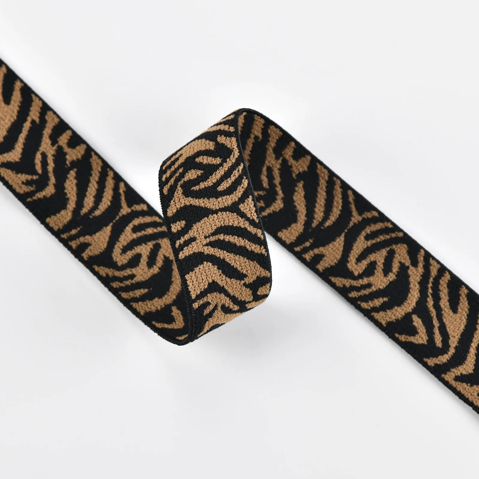 0.85 inch (22mm)/1 inch(25mm) Wide Zebra Stripes Elastic Band - 1 Yard