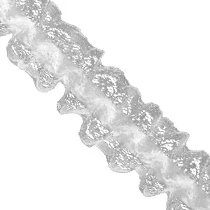 1 Inch Ruffled Lace  Elastic