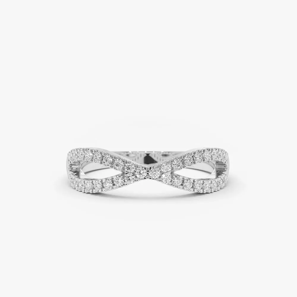 14K Gold Eternity Diamond Wedding Band