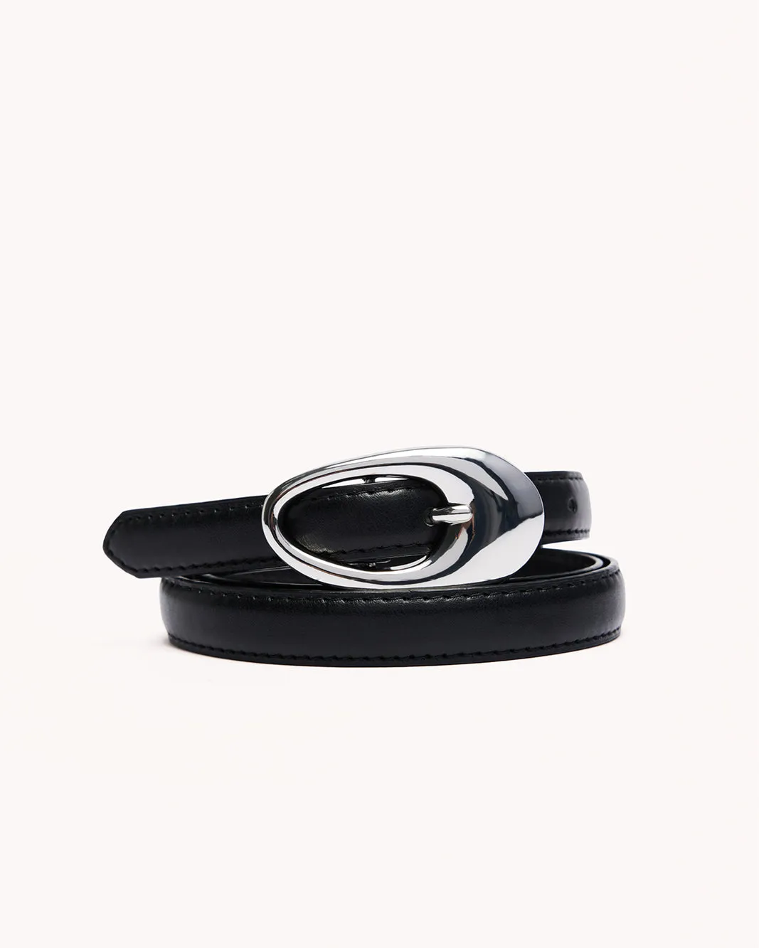 ALICIA BELT - BLACK-SILVER