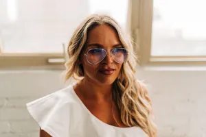 Anna Aviator Blue Light Glasses