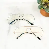 Anna Aviator Blue Light Glasses