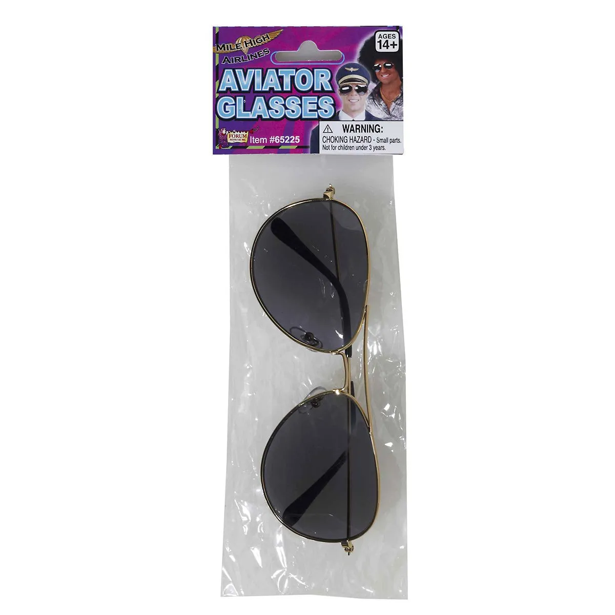 Aviator Gold Glasses for Adults