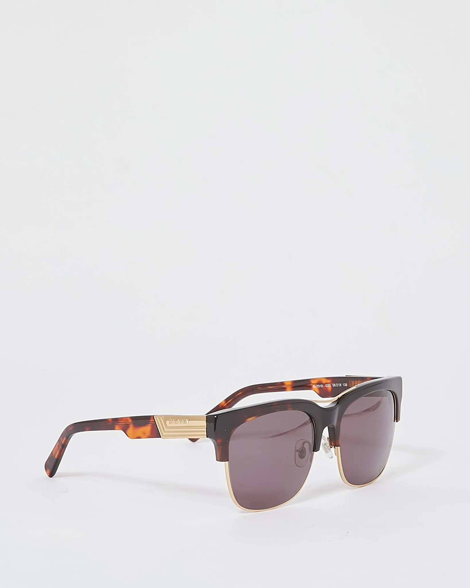 Balmain Tortoise BL7010 Gold Trim Wayfarer Sunglasses