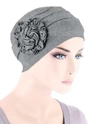 Bamboo Pleated Sunflower Cap Heather Gray