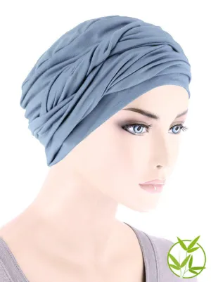 Bamboo Twisty Turban Dusty Blue