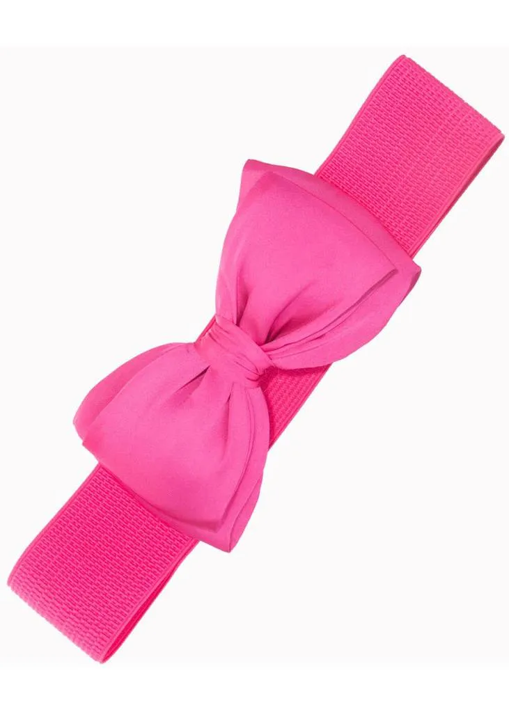 Banned Maria Bow Elastic Belt Hot Pink