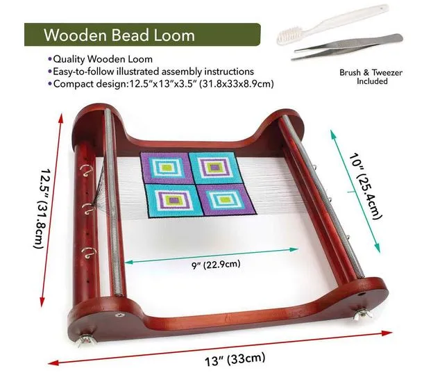 BeadSmith - Basic Elements - Wooden Bead Loom - Extra Wide