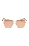 Becky III  Gold Peach Mirror Sunglasses