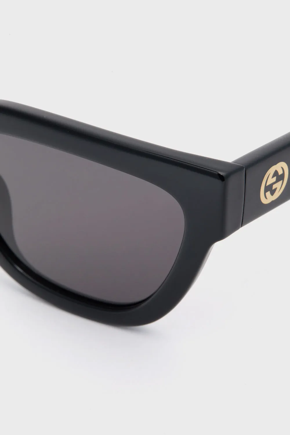 Black Angular Square Sunglasses