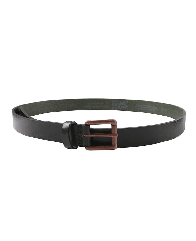 Buffalo Leather Forest Green Buffalo Belt