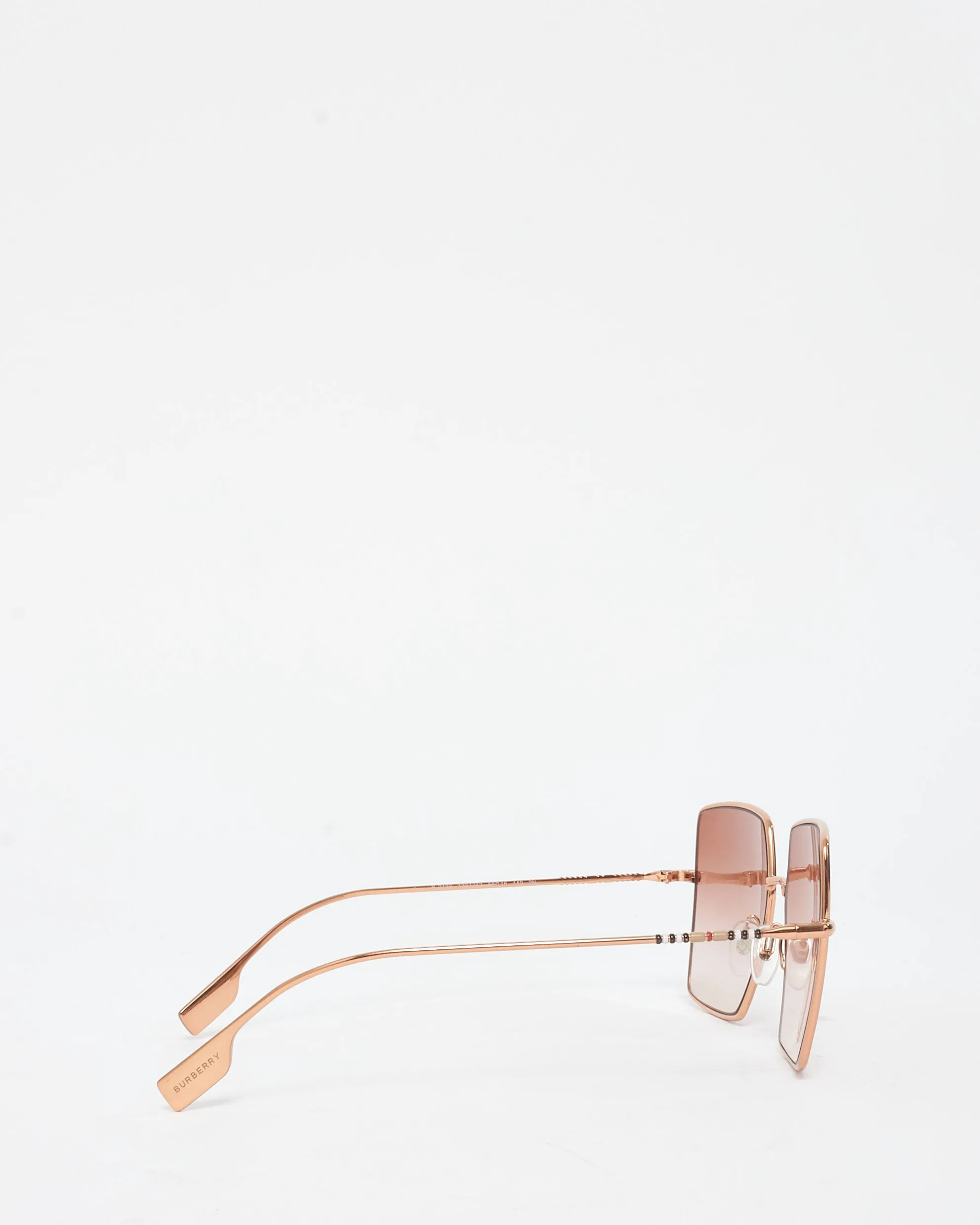 Burberry Rose Gold Oversized Square Frame B.3133 Sunglasses