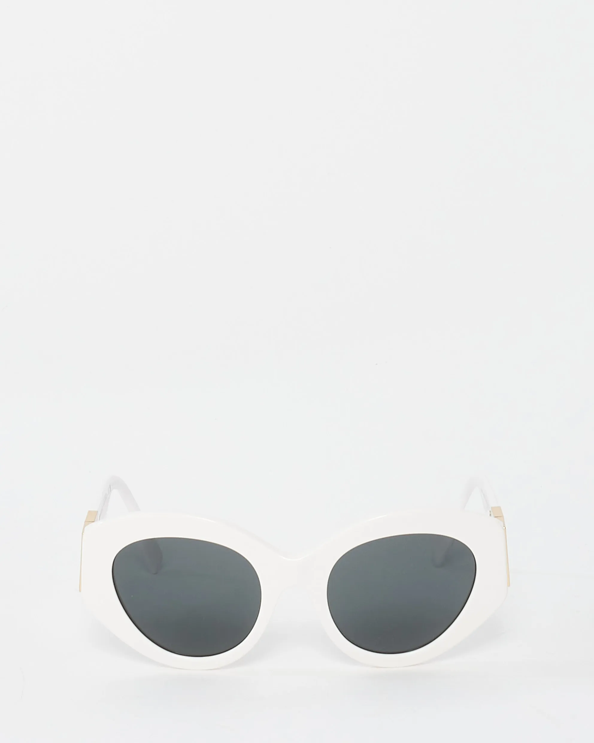 Burberry White Acetate Oversized Sunglasses B4361