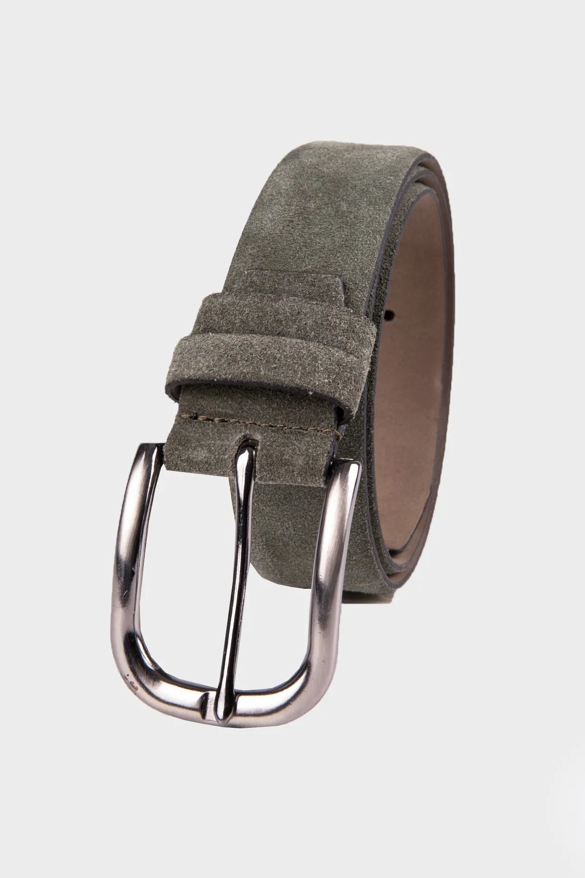 Casual Khaki 100% Leather Belt