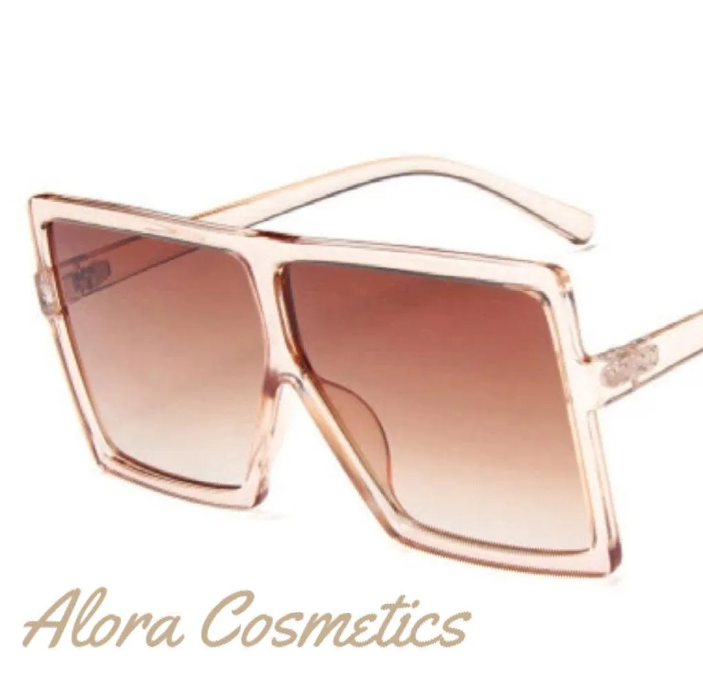 Champagne Oversized Stunner Shades