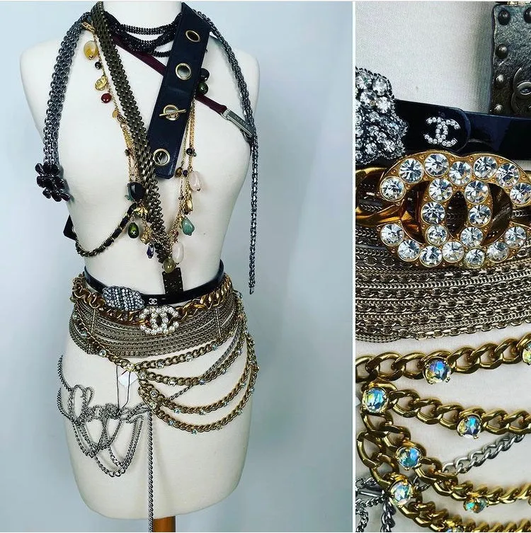 Chanel 01A 2001 Fall Rare Multi Charms Necklace Belt