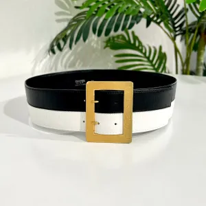 Chanel 1995 Black & White Belt