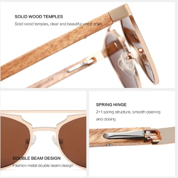 Chanj Sunglasses Bronte Sustainable Handcrafted FSC Wood