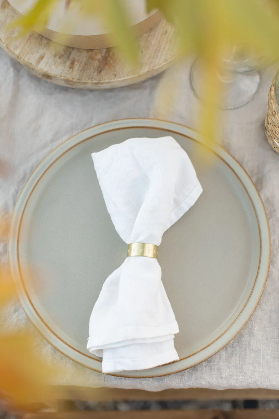 Custom Brass Napkin Ring