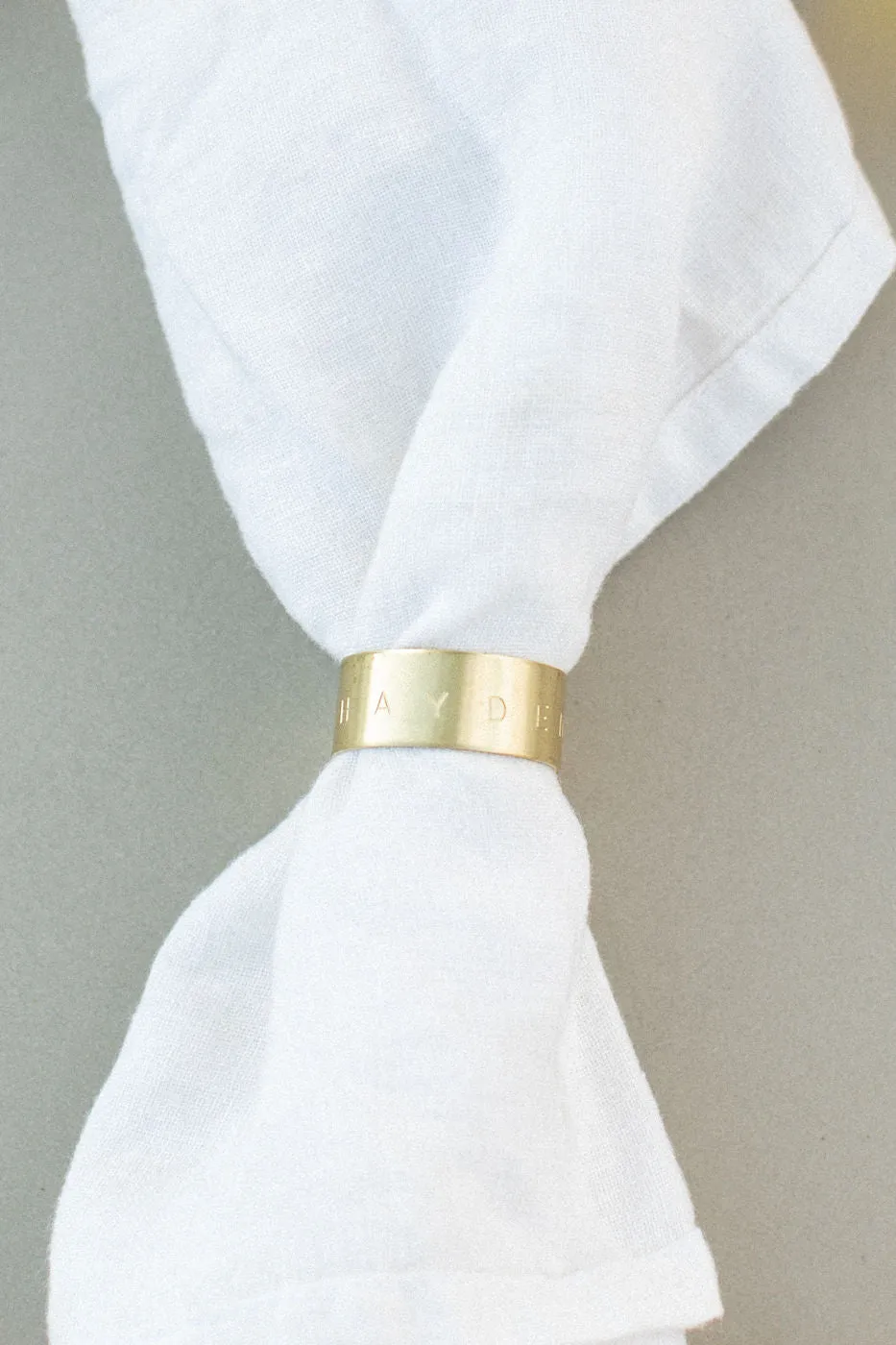 Custom Brass Napkin Ring