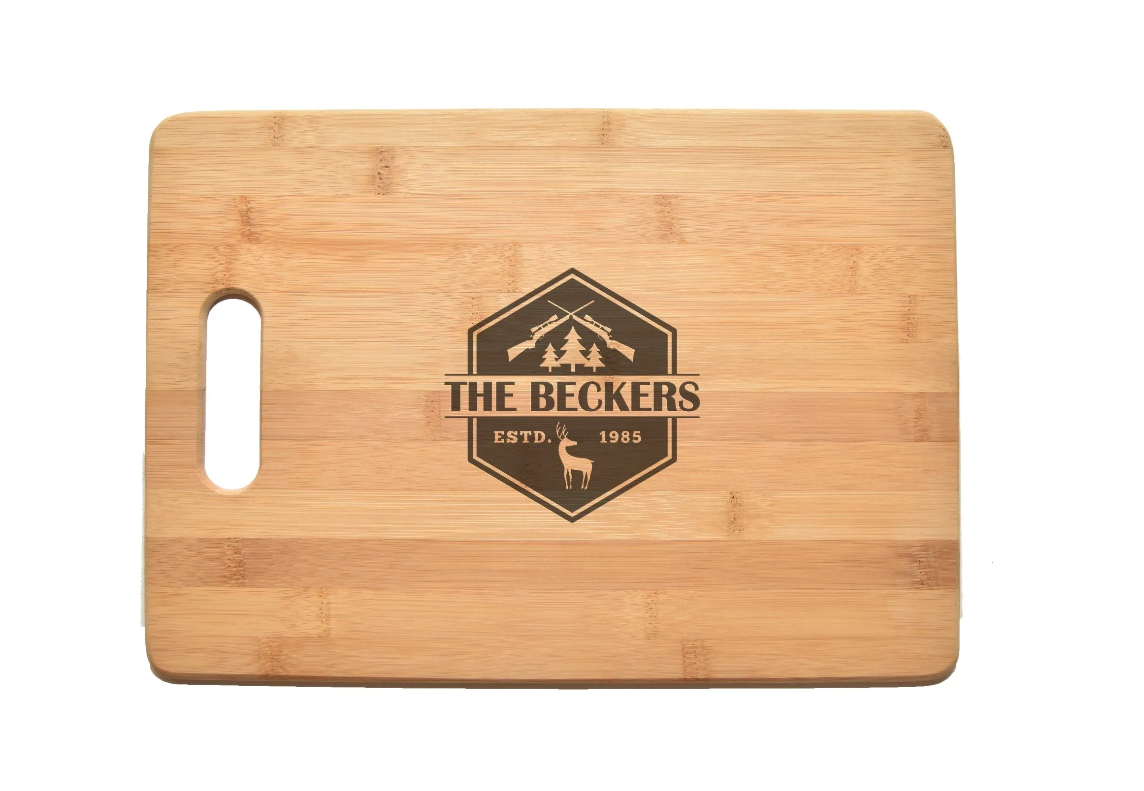 Deer Camp Kitchen Chef Baker Engraved Cutting Board CB24