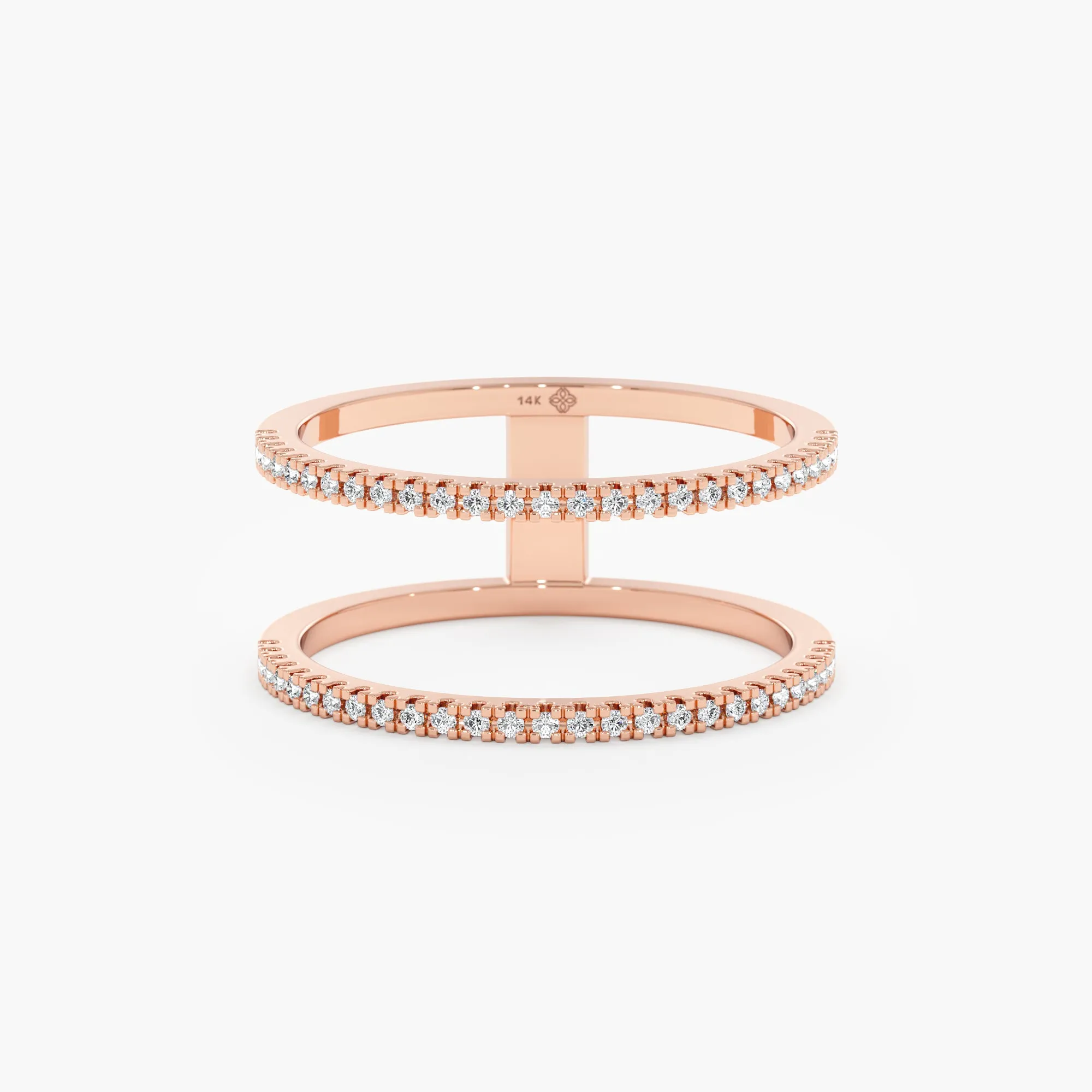 Double Line Diamond Ring, Makenna