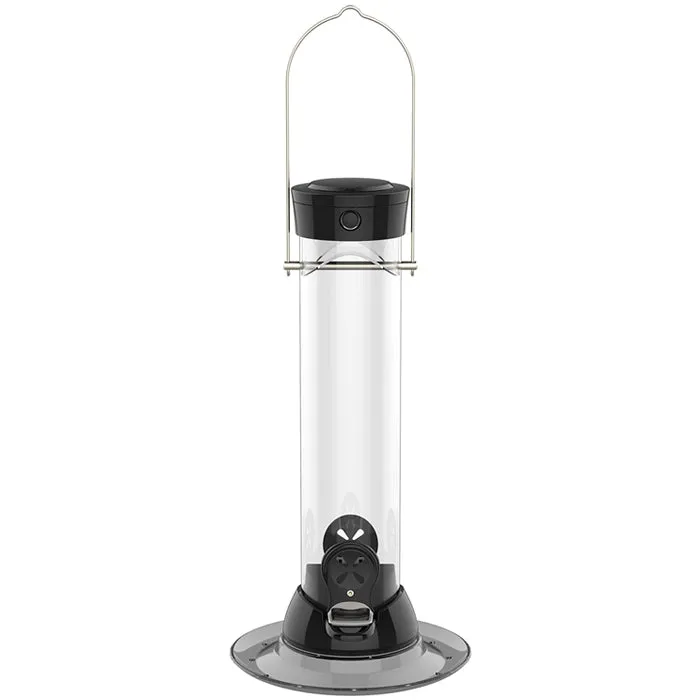 Droll Yankees 12" Onyx Clever Clean Finch Seed Feeder