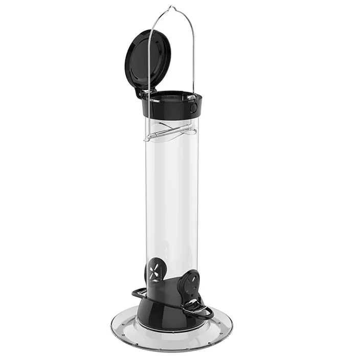 Droll Yankees 12" Onyx Clever Clean Finch Seed Feeder