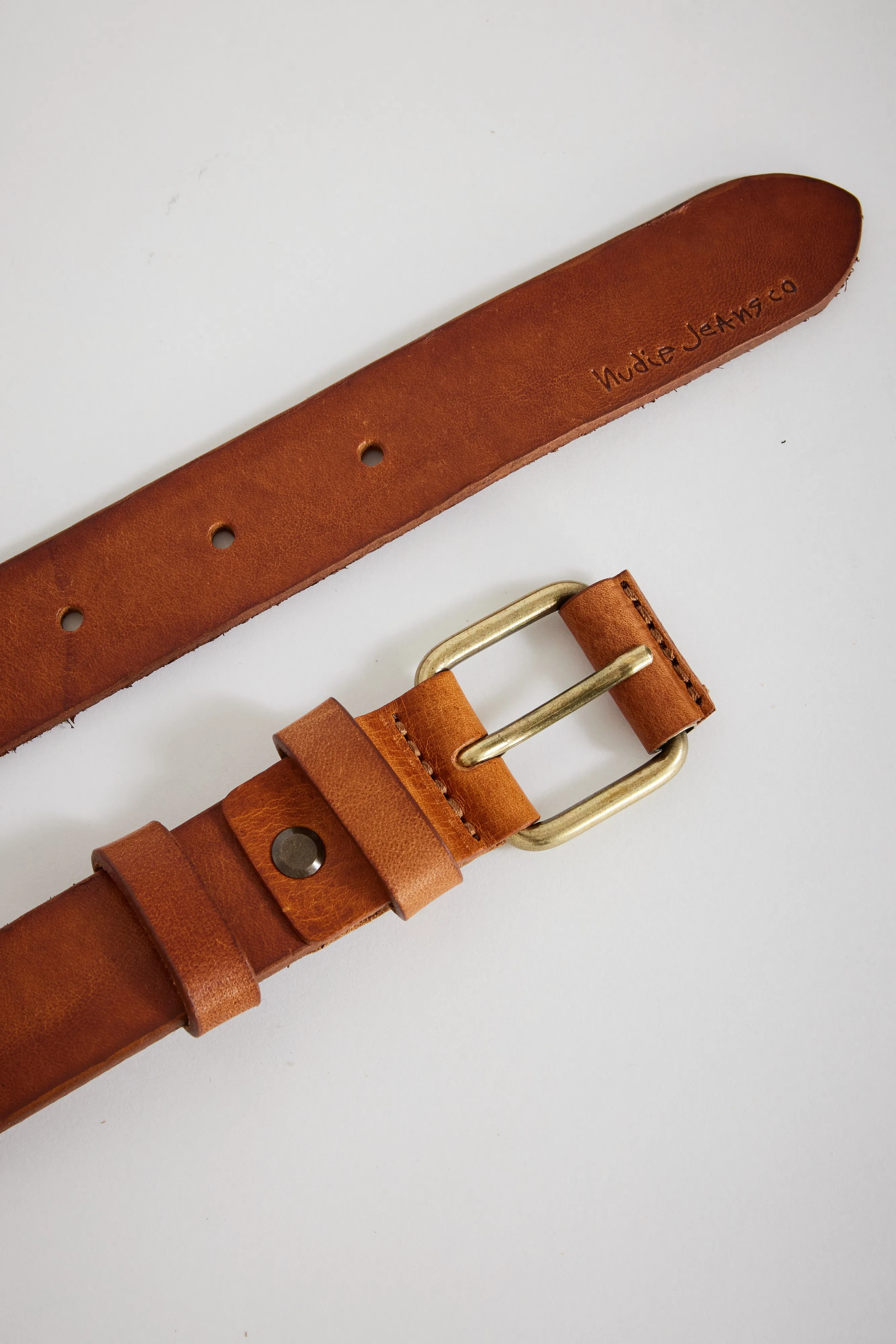 Dwayne Leather Belt Toffee Brown