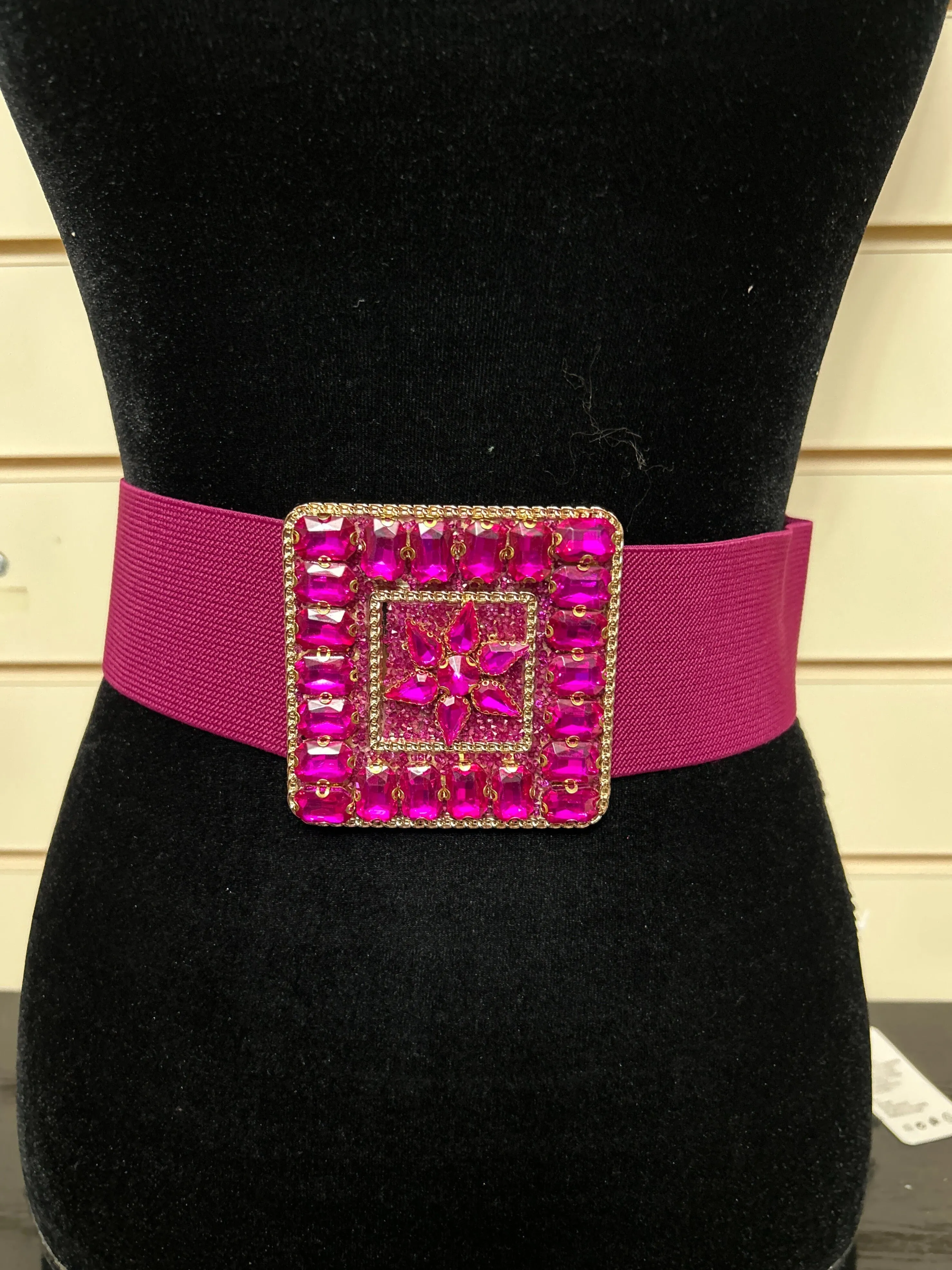 Elasticated Jewelled Belt