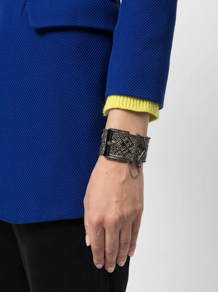 Embellished Belt Cuff Bracelet