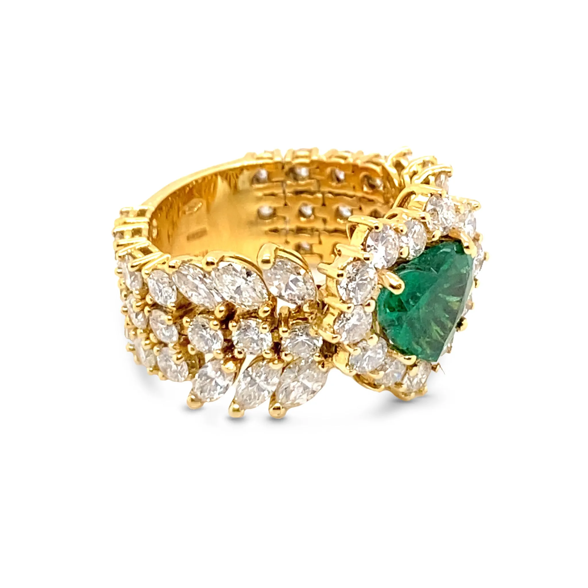 Emerald Heart Ring