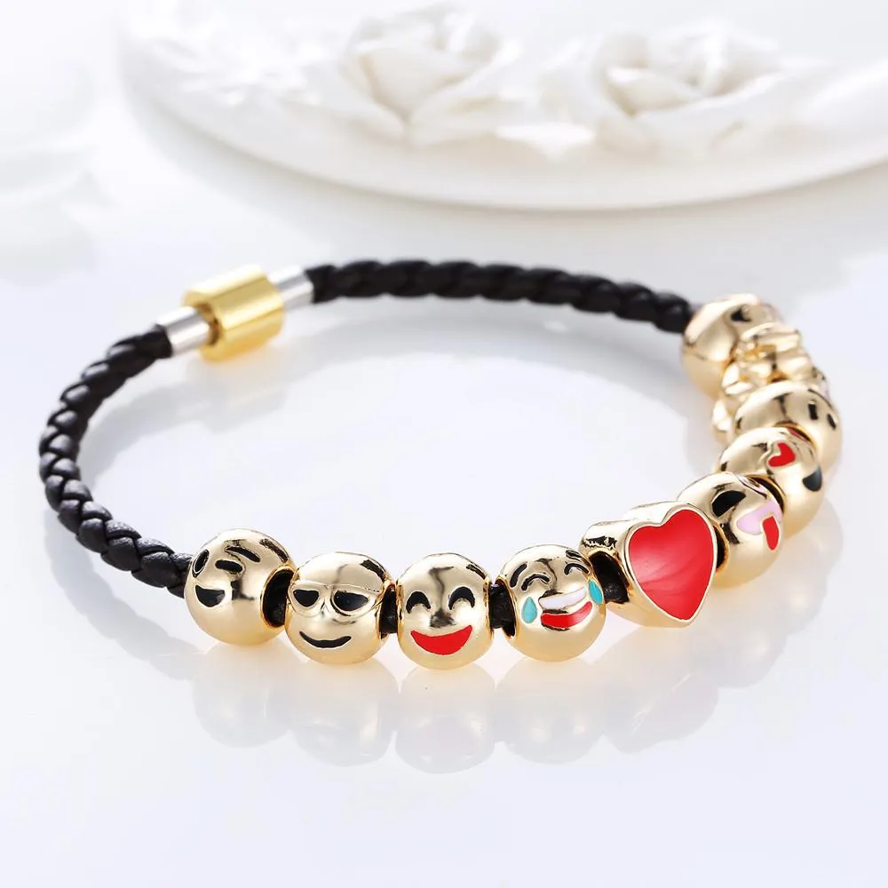 Emoji Gold Plated Bracelet