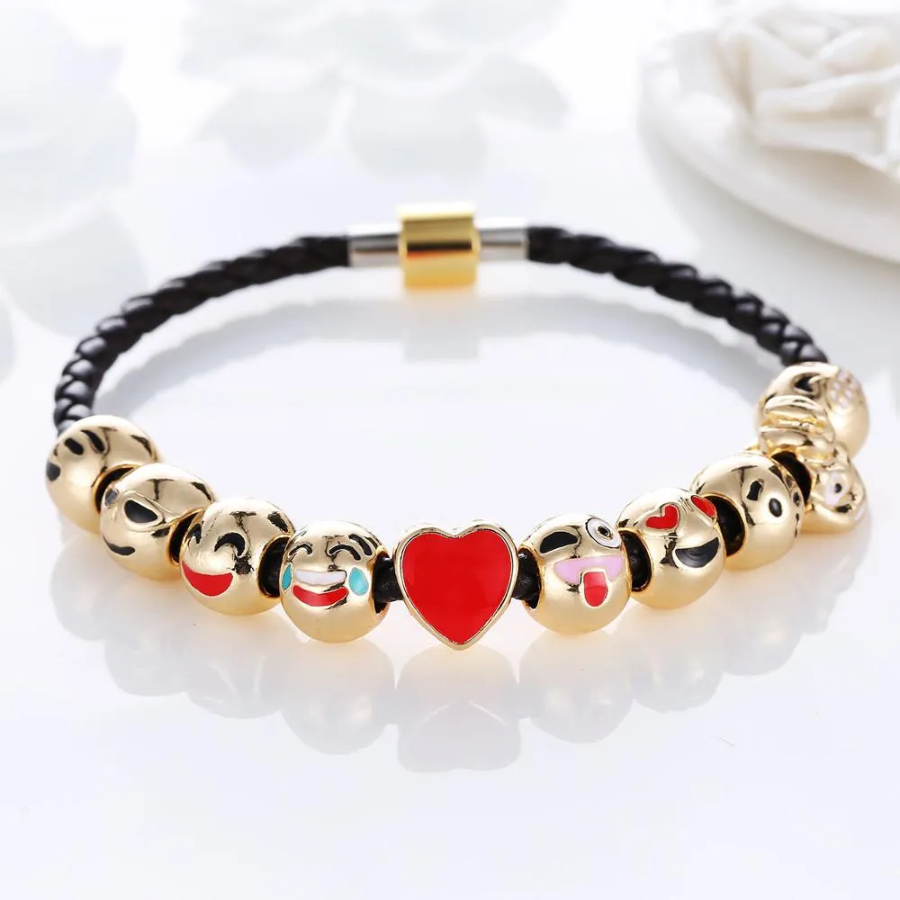 Emoji Gold Plated Bracelet