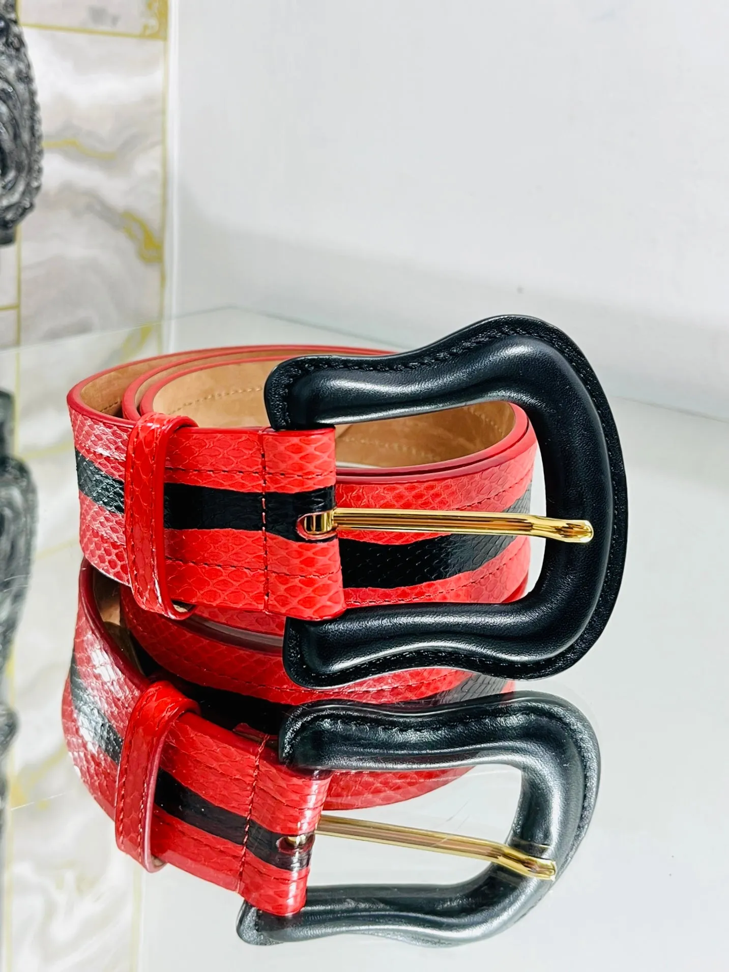 Fendi Python Skin Belt