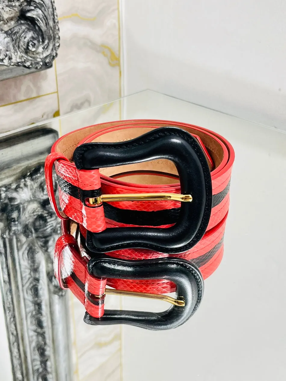 Fendi Python Skin Belt