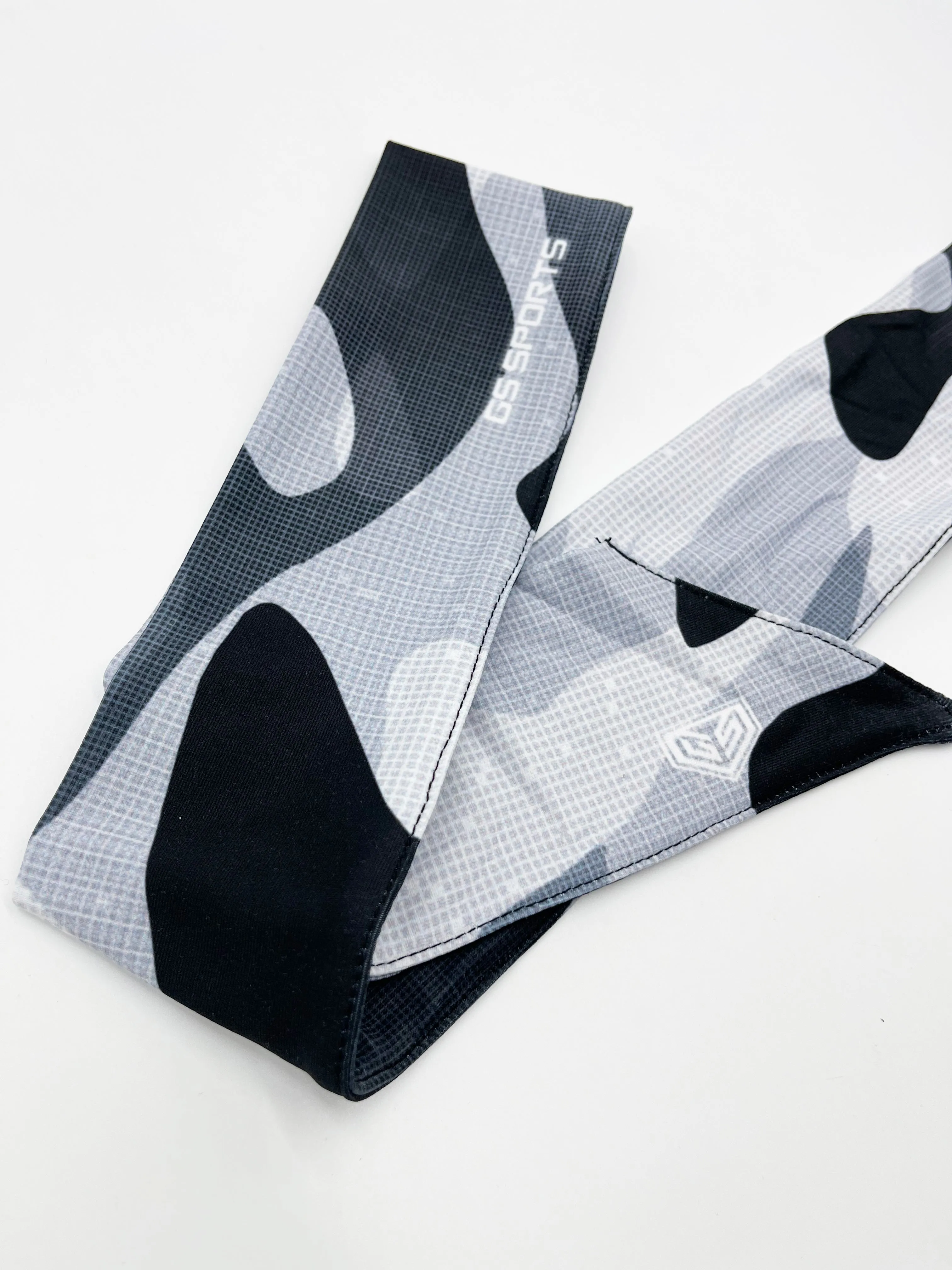 GS Sports Tied Headband - Textured Camo