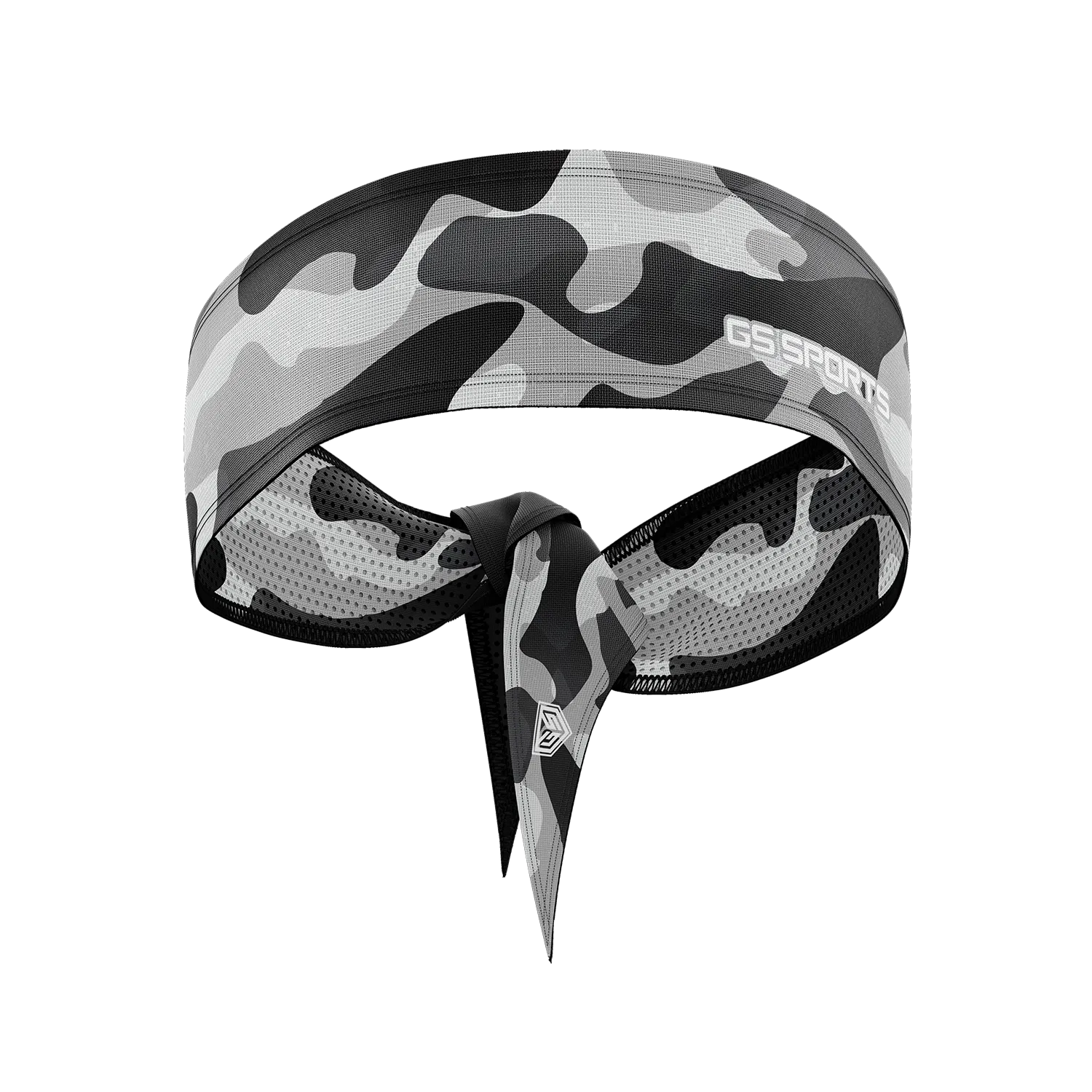 GS Sports Tied Headband - Textured Camo