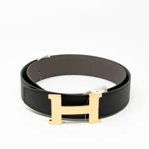 Hermes Noir Swift Constance H Belt 95