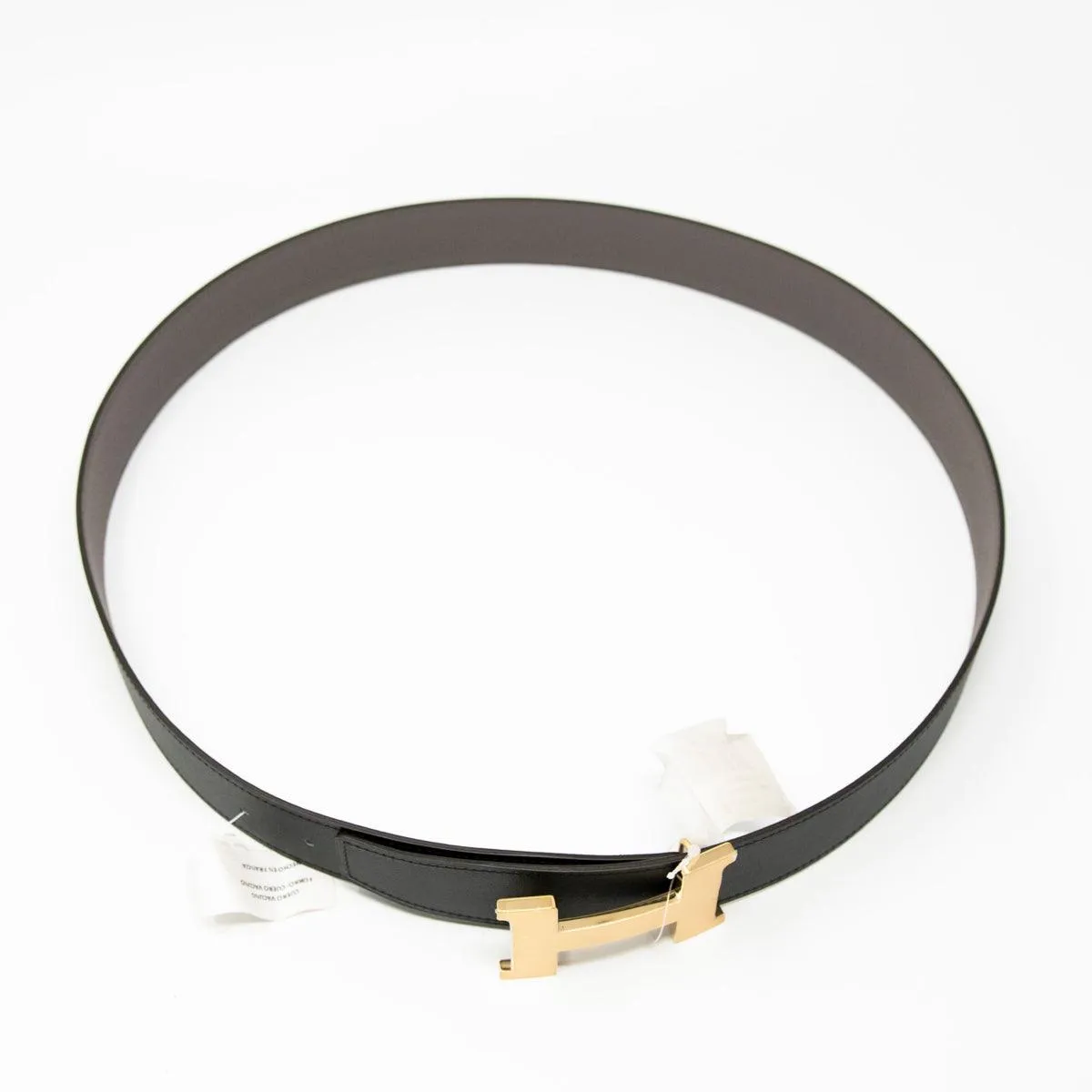 Hermes Noir Swift Constance H Belt 95