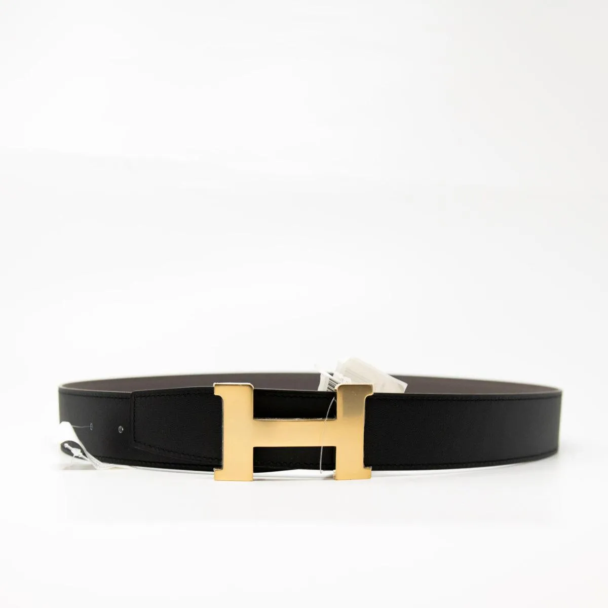 Hermes Noir Swift Constance H Belt 95