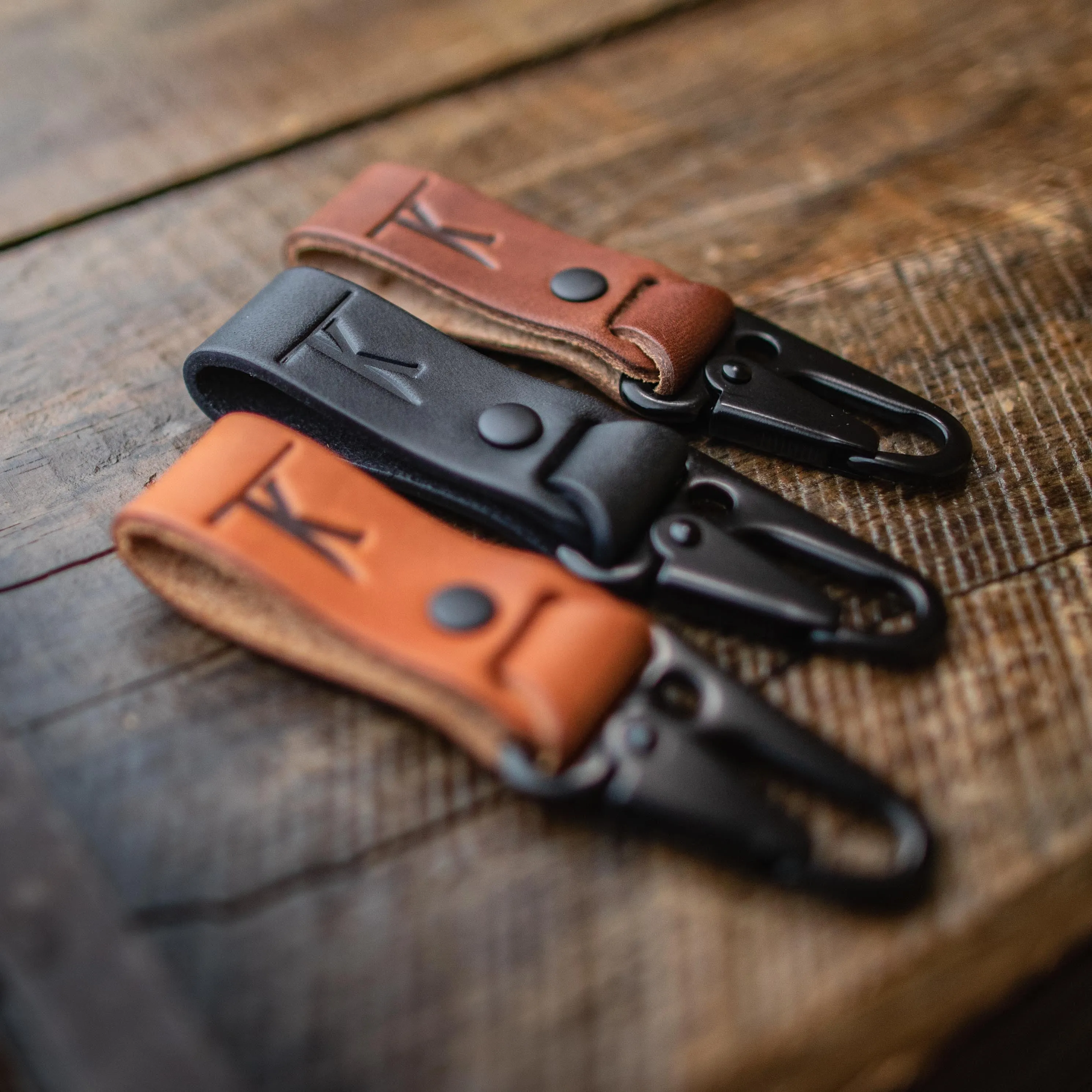 High Quality Handmade Leather Belt Key Loop