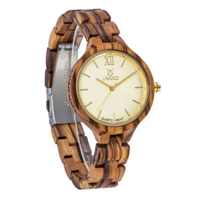 Hot Fashion UWOOD Brand Watches New Luxury Imitation Wooden Watch Women Natural Vintage Quartz Wood Dress Watch Clock