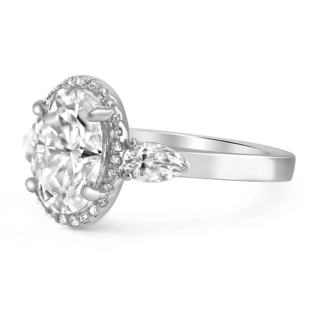 Jordyn | Oval Moissanite Engagement Ring