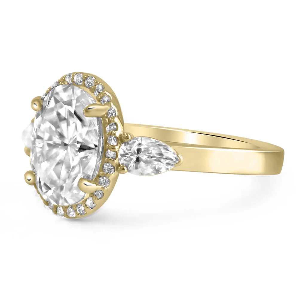 Jordyn | Oval Moissanite Engagement Ring