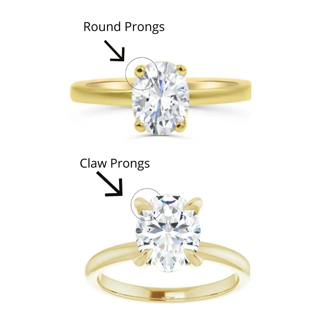 Jordyn | Oval Moissanite Engagement Ring