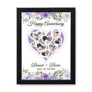 Many Heart Shape Anniversary Photo Frame (10x14 inch)