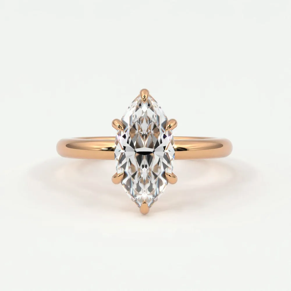 Marquise Diamond Engagement Rings, Lab Grown