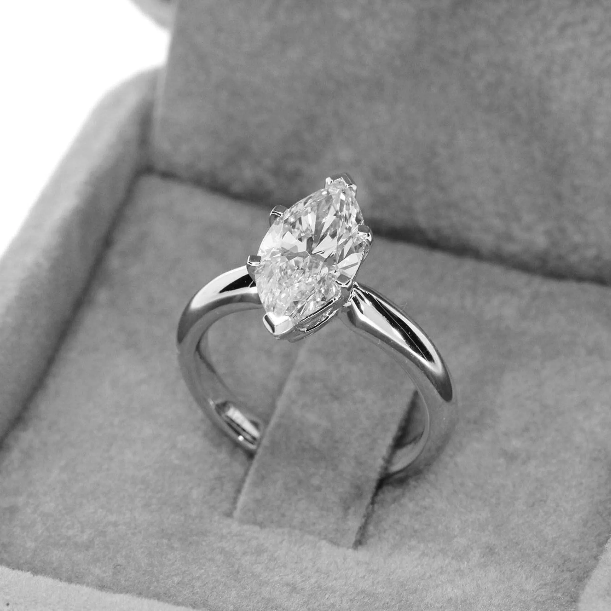 Marquise Diamond Engagement Rings