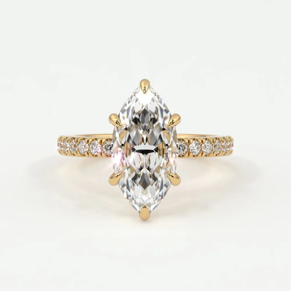 Marquise Diamond Engagement Rings